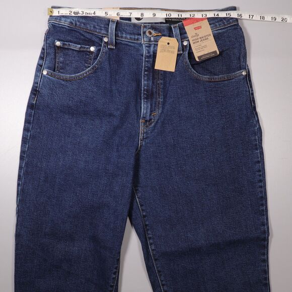 NWT Levi's SILVER TAB High Waisted Mom Jean Blue Denim High Rise Tapered 31x27 - Picture 6 of 10